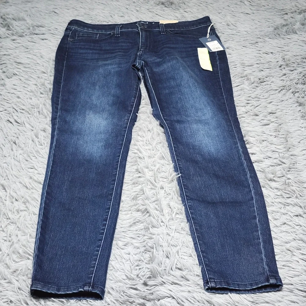 Universal Thread Skinny Jeans‎ Womens 12 12/31 Dark Blue Denim Mid Rise NWT New